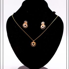 Double rounded Necklace set