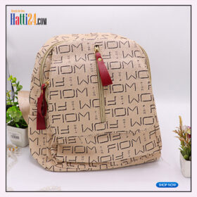 Smart USB waterproof & White printing school backpack for girls
