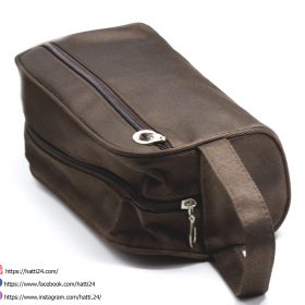 Canvas Clutch Bags Men’s Casual Mini Hand Bag Brown