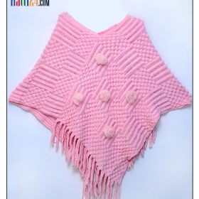 Kids Pink Poncho