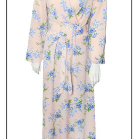 Classic Rose Maxi Dress In Off-White
