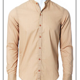 01Men's Skin Shirt In Ban Collar