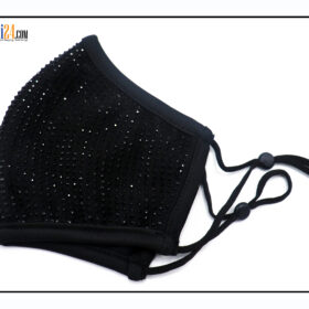 Washable Face Mask With Black Stones