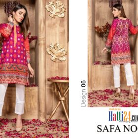 Safa Noor Crepe Digital Print Unstitched Shirt Piece Collection