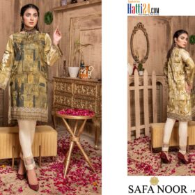 Safa Noor Crepe Digital Print Unstitched Shirt Piece Collection