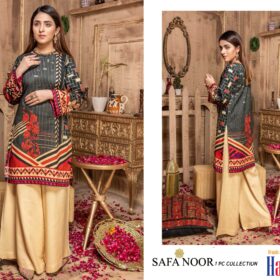 Safa Noor Crepe Digital Print Unstitched Shirt Piece Collection