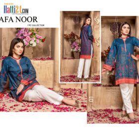 Safa Noor Crepe Digital Print Unstitched Shirt Piece Collection