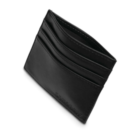 LEATHER CARD HOLDER IN BLACK