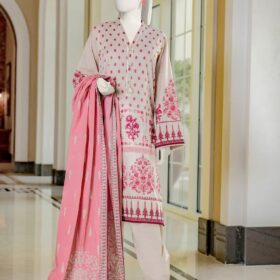 J. Unstitched lawn 3 Piece Collection – Lawn Shirt With Lawn Dupatta