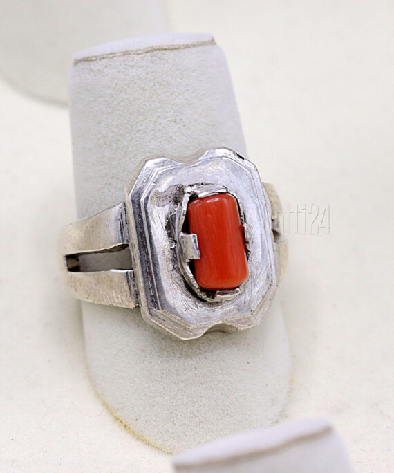 001 Real Marjan Pure Chandi Men's Ring - Image 2