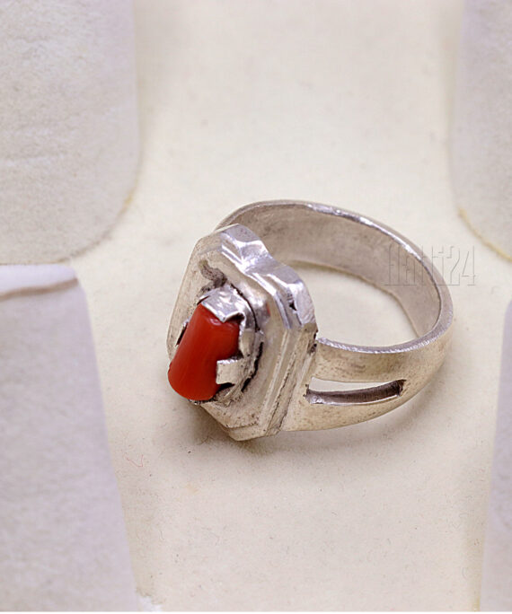 001 Real Marjan Pure Chandi Men's Ring - Image 3