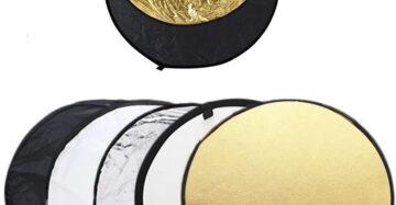 24" 60cm Reflector 5 in 1 Collapsible Round Photography White Silver Light Reflector For Studio Multi Photo Disc Diffuser Kits