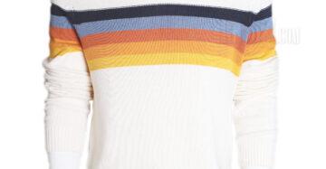 URBAN PIPELINE OFF WHITE STRIPED SWEATER