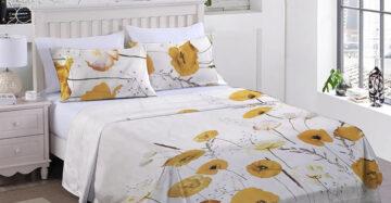 Yellow Rose Double Bedsheet