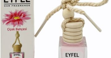 Eyfel Car Air Freshener, Flower Garden Scent, 10ml, Pink