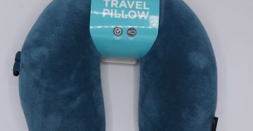 Adult Cozy Soft Microfiber Neck Pillow, Compact, Perfect for Plane or Car Travel
