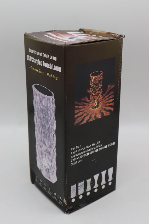 Touch Control Rechargeable Rose Diamond Table Lamp - Image 4