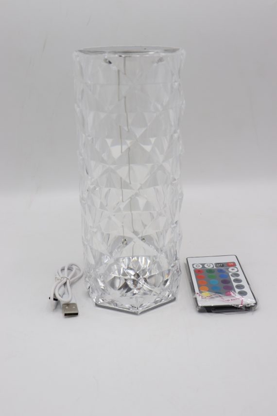 Touch Control Rechargeable Rose Diamond Table Lamp - Image 2