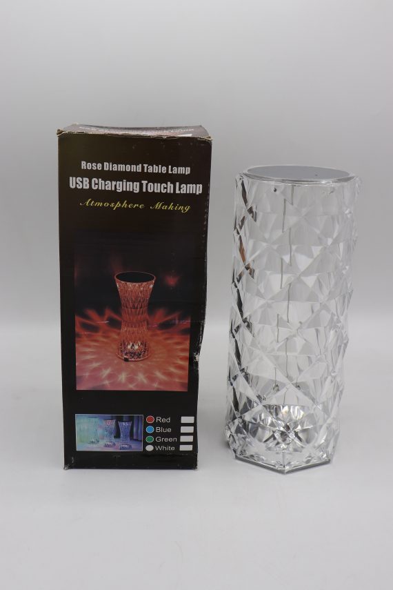 Touch Control Rechargeable Rose Diamond Table Lamp