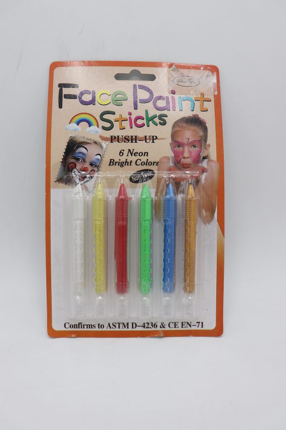 Face Paint Sticks Neon Bright Colors