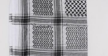 Stylish Scarf for Men – Namaz Rumal for Men (Black & White)