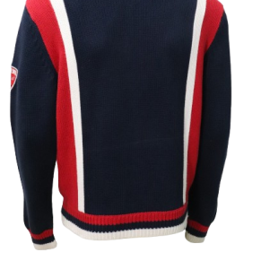 Luster Men's Sweater INKBLUE & RED - Image 3