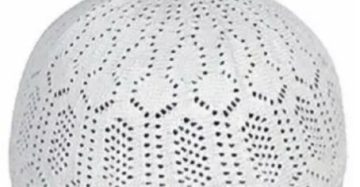 White Pray Pack | Pack of 1 Knitted Prayer Cap - Namaz Cap for men-Pakistani prayer cap