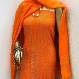 Fabric lawn soft shaffon 2-piece suits