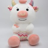 Pink Cow Stuffed Animals Soft Cuddly Cow Plush Stuffed Animal Toy Great Birthday 9" (Pink White)