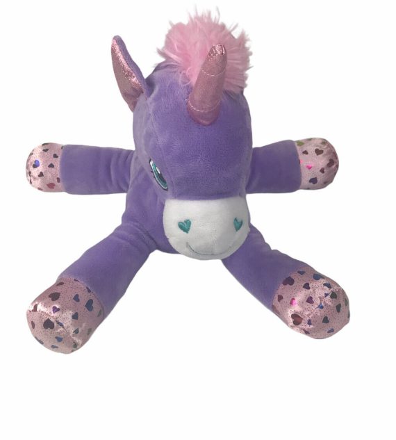 Unicorn  Plush Stuffed Animal Purple Pink Horse - Image 2